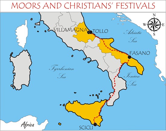 Feste Mori e Cristiani Italia meridionale