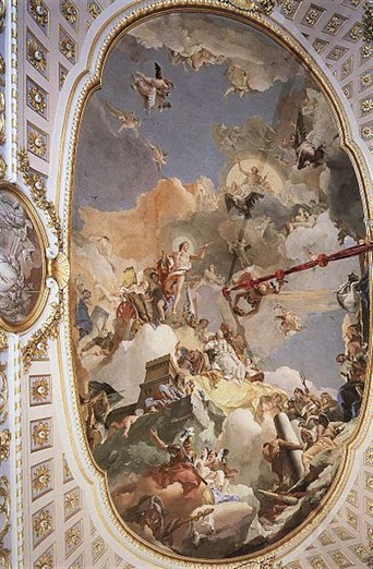 Apoteosi Monarchia spagnola - Tiepolo